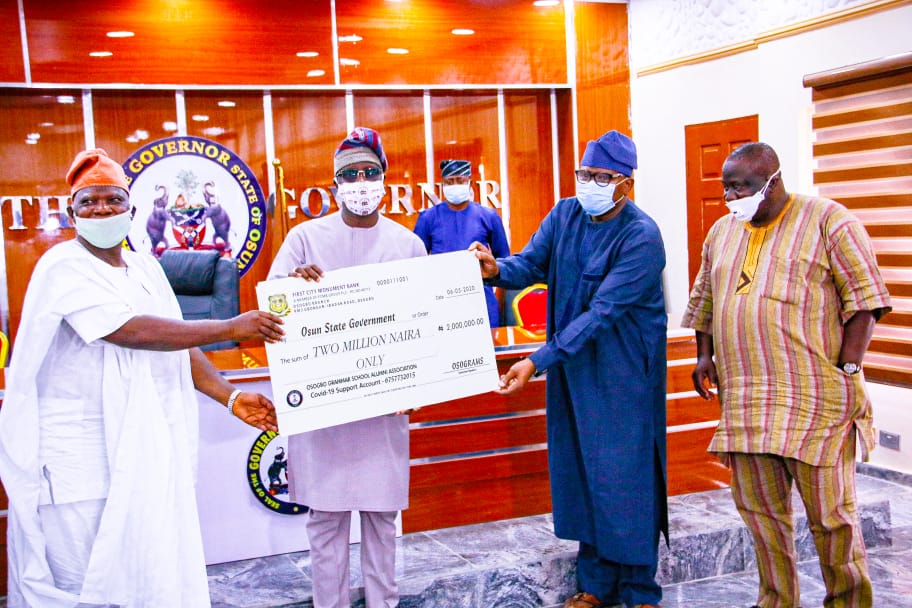 OGS Old Students Donate N2 Million to Osun